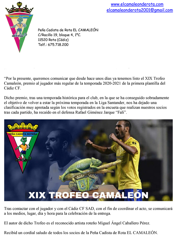 Nota de prensa Trofeo Camaleón 20 21 retoc